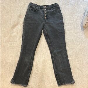 Abercrombie Cropped Skinny High Rise Jeans